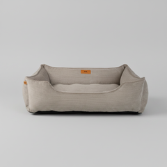 Chester & Lee | Fancy Corduroy Sleeper Dog Bed Taupe