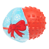 Wripping Pupper Ball Durable Super Chewer 2-in-1 Rip and Reveal Dog Toy