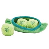 Peas in the Pod Plush Multi-Part + Enrichment + Fetch Dog Toy