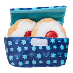 Woofganiyot Hanukkah Plush Multi-Part + Enrichment Dog Toy