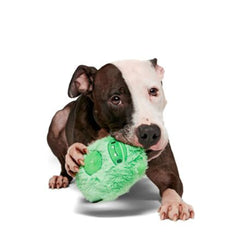Jolly Green Ice Beast Durable Super Chewer 2-in-1 Rip and Reveal Dog Toy