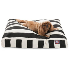 Vertical Stripe Memory Foam Dog Bed