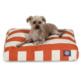 Vertical Stripe Rectangle Dog Bed