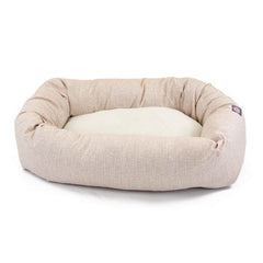 Palette Heathered Sherpa Bagel Dog Bed
