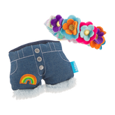 Grrroovy Threads Plush Tug + Multi-Part + Wearable Dog Toy