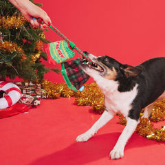 Christmutts Sweater Tug and Rope Plush Tug Dog Toy