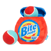 Bite Pods Plush Multi-Part + Fetch + Enrichment Dog Toy