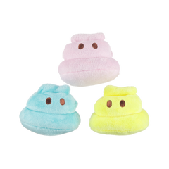 Marshmallow Poops Plush Multi-Part + Fetch Dog Toy
