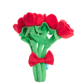 Bouquet of Roses Plush Multi-Part + Tug Dog Toy