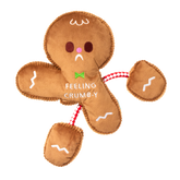 The Crumbum King Plush Tug + Extra-Large Dog Toy
