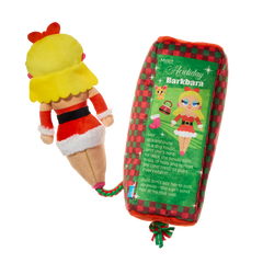 Howliday Barkbara Doll Plush Tug + XXL Dog Toy