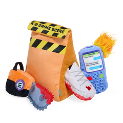 Buried Evidence Plush Multi-Part Enrichment Dog Toy