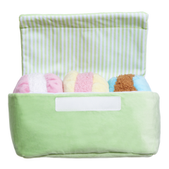 Wee Wee Macaroon Plush Multi-Part + Enrichment Dog Toy