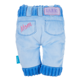 Squeaky Clean Mom Jeans Plush Tug Dog Toy