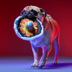 That's No Moon Plush Multi-Part + Tug + Fetch Dog Toy