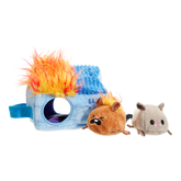 Hide n' Squeak Dumpster Fire Plush Multi-Part + Enrichment Dog Toy