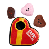 Barks of Chocolates Plush Multi-Part + Enrichment Dog Toy