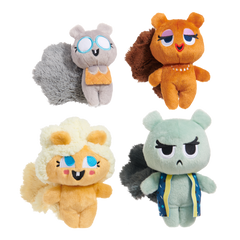Golden Squirrels Plush Multi-Part Dog Toy
