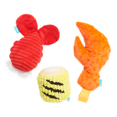 The Maine Event Plush Multi-Part Dog Toy