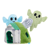 Now You See 'Em Mausoleum Plush Multi-Part + Enrichment Dog Toy