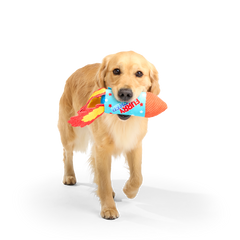 Furry Cracker Plush Tug Dog Toy