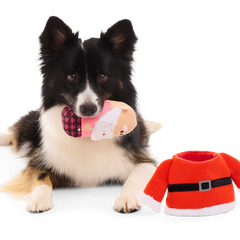 Ol' Kris Kringle™ Plush Multi-Part Dog Toy