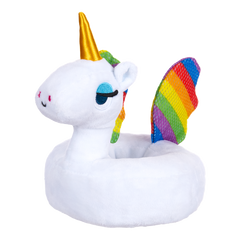 Tina the Tubular Unicorn Plush Tug Dog Toy