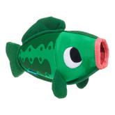 Big Squeak Bass Plush Tug + Enrichment Dog Toy