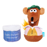 Lamplighter Rizzo the Rat Plush Multi-Part Dog Toy