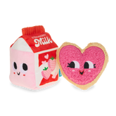 Squeak Heart Snack Plush Multi-Part Dog Toy