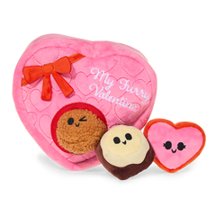 My Furry Valentine Chocolicks Plush Multi-Part + Enrichment Dog Toy