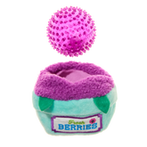Blueberry Thrill Plush Multi-Part + Fetch + Enrichment Dog Toy