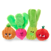 Garden Party Plush Multi-Part Tug + Fetch Dog Toy