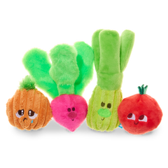 Garden Party Plush Multi-Part Tug + Fetch Dog Toy