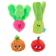 Garden Party Plush Multi-Part Tug + Fetch Dog Toy