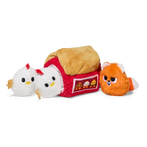 Hen Party Plush Multi-Part + Enrichment Dog Toy