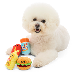 The Bark-B-Q Bunch Plush Multi-Part Dog Toy