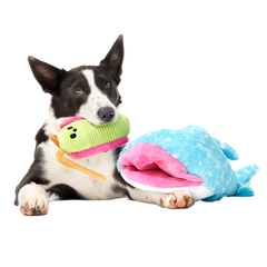 Big Mark The Whale Shark Plush Multi-Part + Extra Large Dog Toy