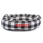 Anderson Check Bagel Bed - Personalized