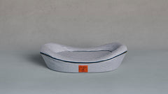 Timeless Dog Bed in Blue Blood Ticking
