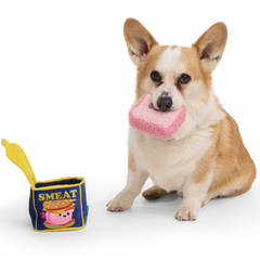 Canned Smeat Plush Multi-Part + Enrichment Dog Toy