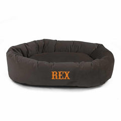 Velvet Bagel Dog Bed - Personalized