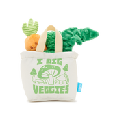 Dig These Veggies Plush Tug + Enrichment Dog Toy