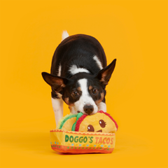Doggo's Tacos Plush Multi-Part Enrichment Dog Toy