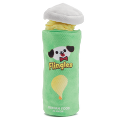 Flingles Can Plush Tug Dog Toy