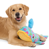 Hawaiian Humpbark Whale Plush Tug + Extra-Large Dog Toy