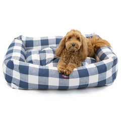Anderson Check Luxe Bagel Bed - Personalized