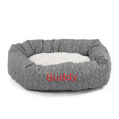 Palette Heathered Sherpa Bagel Bed - Personalized