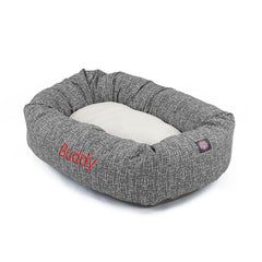 Palette Heathered Sherpa Bagel Bed - Personalized