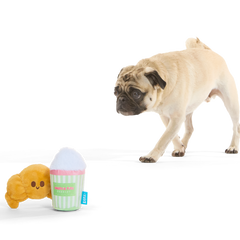 Ooh-la-la-latte Plush Multi-Part Dog Toy